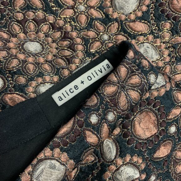 Alice + Olivia Brocade Mini Skirt - Picture 3 of 5